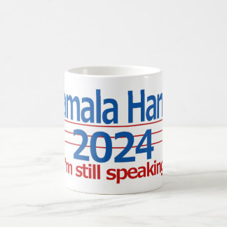 Kamala Harris 2024 Jag talar fortfarande! Kaffemugg