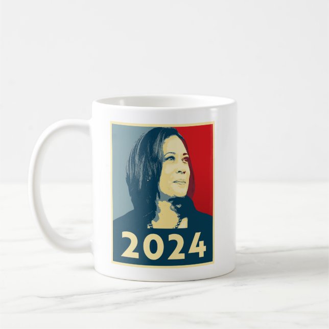 Kamala Harris 2024 Kaffemugg (Vänster)