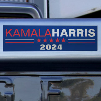 Kamala Harris 2024 Kampanj Blue Bumper Sticker Bildekal