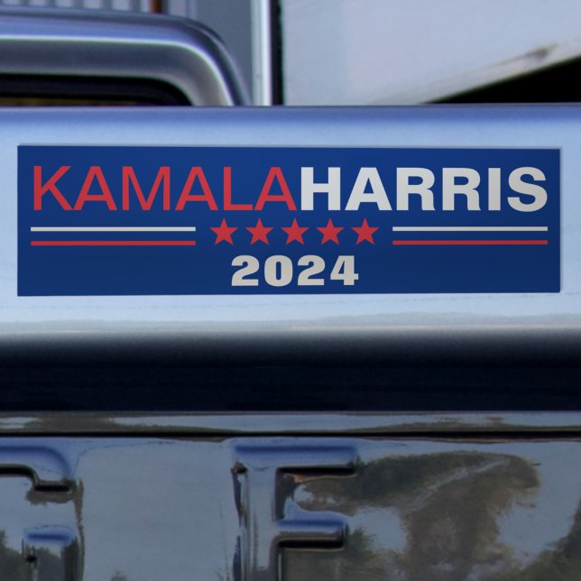 Kamala Harris 2024 Kampanj Blue Bumper Sticker Bildekal (Skapare uppladdad)