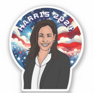 Kamala Harris 2024 Klistermärken