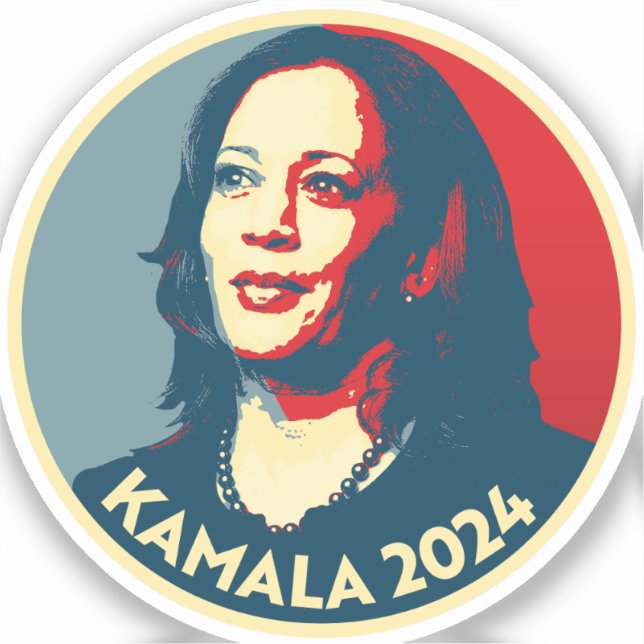 Kamala Harris 2024 Klistermärken (Framsida)