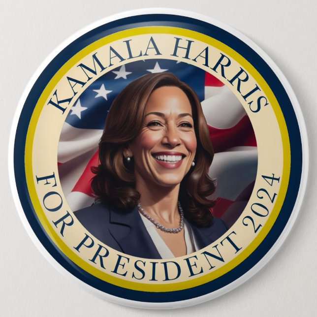 Kamala Harris 2024 Knapp (Framsida)