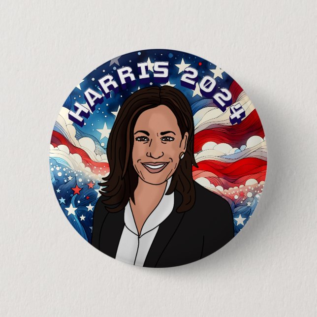 Kamala Harris 2024 Knapp (Framsida)