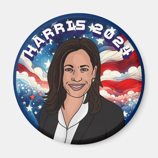 Kamala Harris 2024 Magnet (Framsidan)