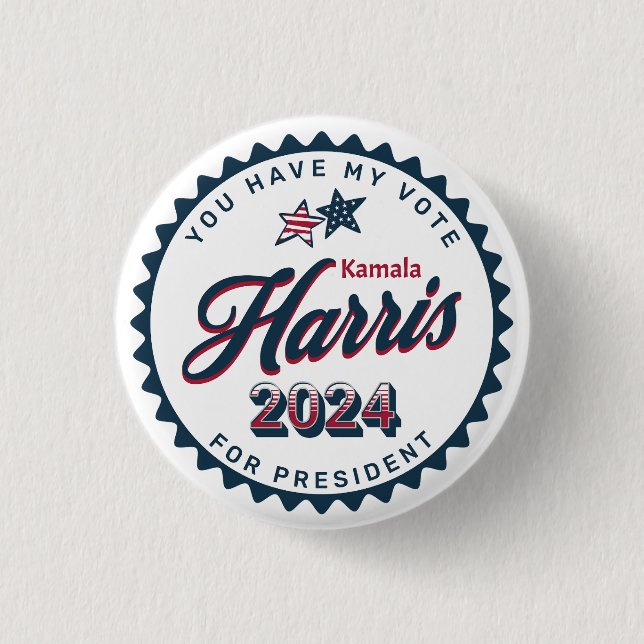 Kamala Harris 2024 | Min röst är liten Knapp (Framsida)
