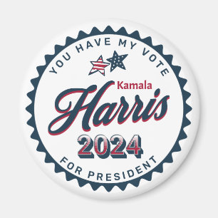 Kamala Harris 2024   Min röstlängd är stor Magnet