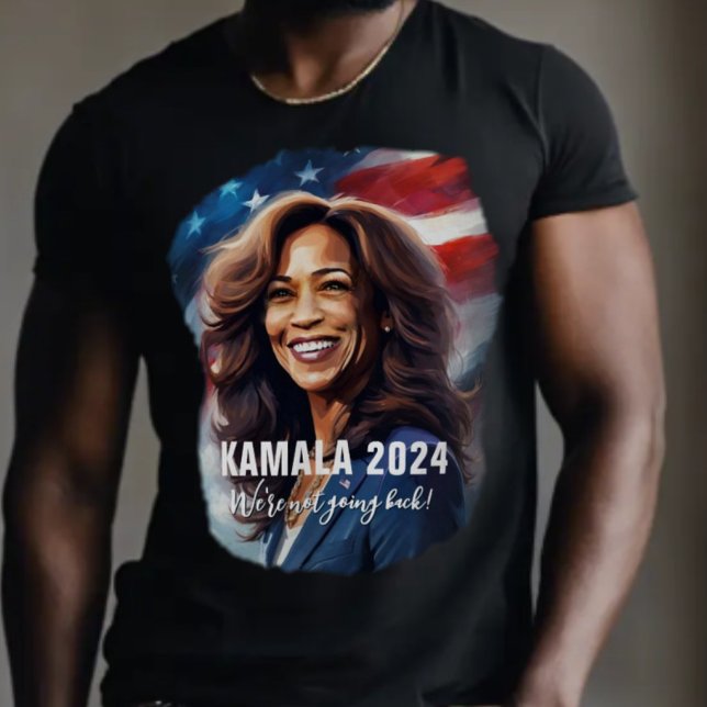 Kamala Harris 2024 Modern Graphic Art Manar T Shirt (KAMALA HARRIS 2024 Graphic Art with Not Going Back quote.)