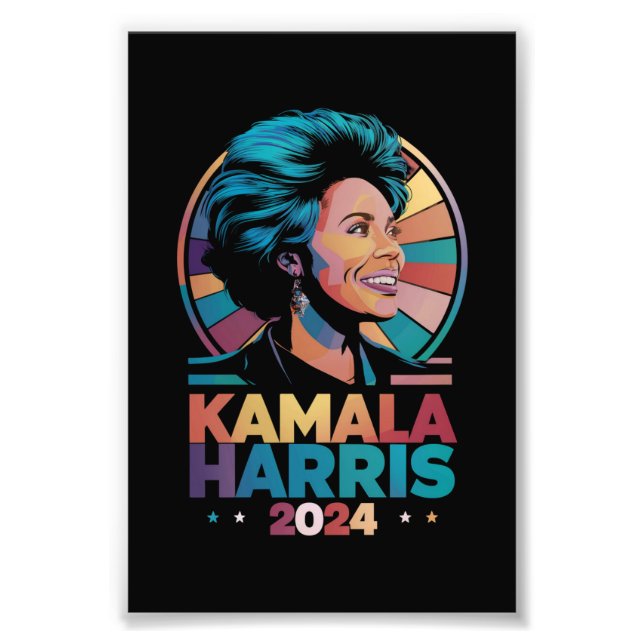 Kamala Harris 2024 Omröstning: Kamala Fototryck (Framsidan)