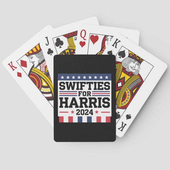 Kamala Harris 2024 Omröstningsstöd Casinokort (Baksidan)