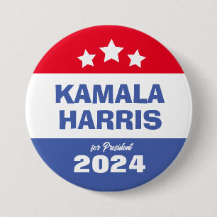 Kamala Harris 2024 Ordförande för folkomröstningen Knapp