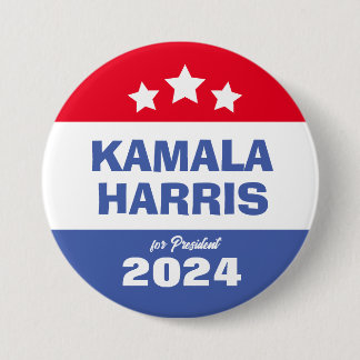 Kamala Harris 2024 Ordförande för folkomröstningen Knapp