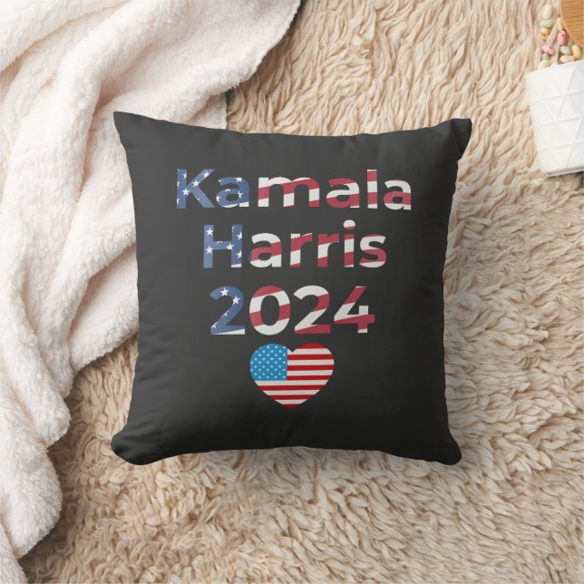 Kamala Harris 2024 Patriotic Kudde (Filt)