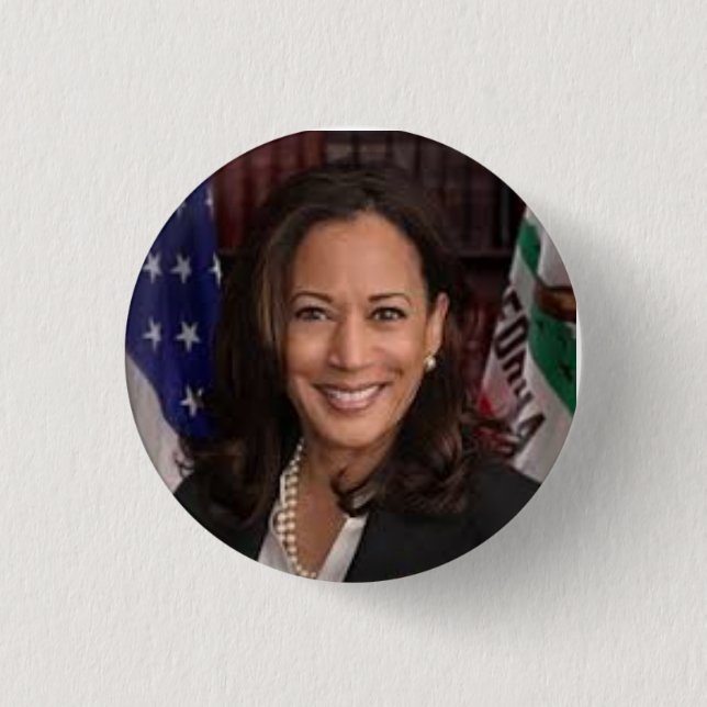 Kamala Harris 2024 President Button Knapp (Framsida)