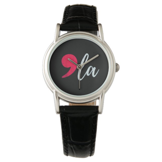 Kamala Harris 2024 President Comma La Funny Armbandsur (Framsida)