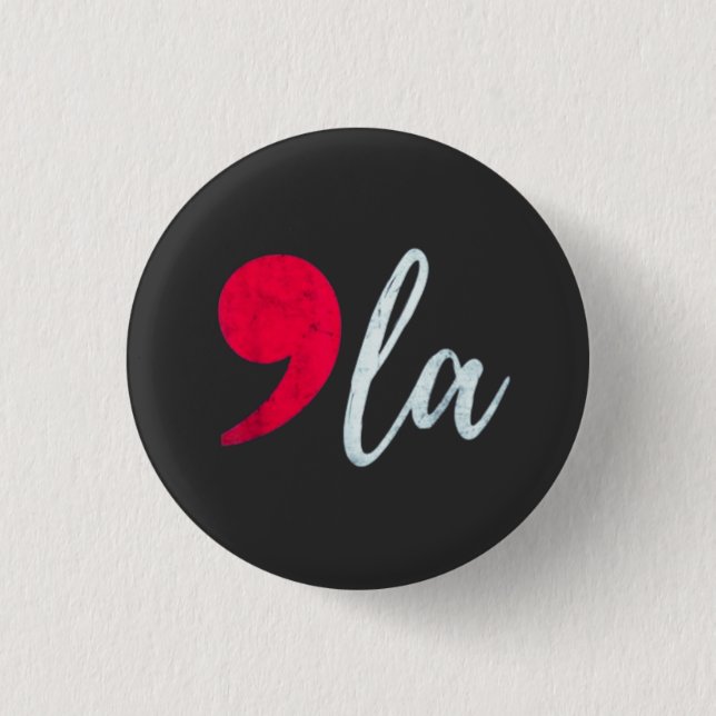 Kamala Harris 2024 President Comma La Funny Knapp (Framsida)