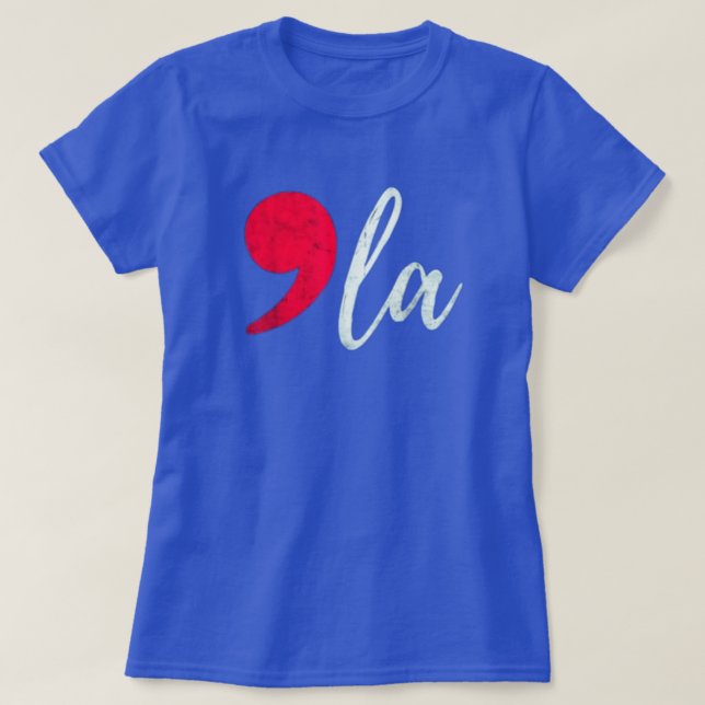 Kamala Harris 2024 President Comma La Funny T Shirt (Design framsida)