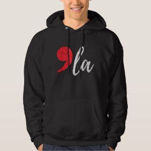 Kamala Harris 2024 President Komma La Rolig Hoodie