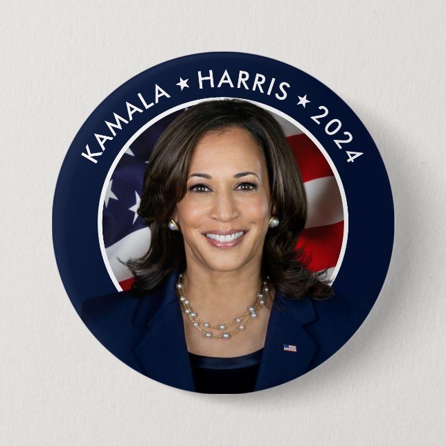 Kamala Harris 2024 Presidenten Kampanj Knapp (Framsida)