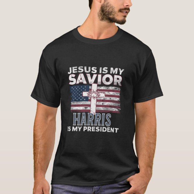 Kamala Harris 2024 Presidentval Historik T Shirt (Framsida)