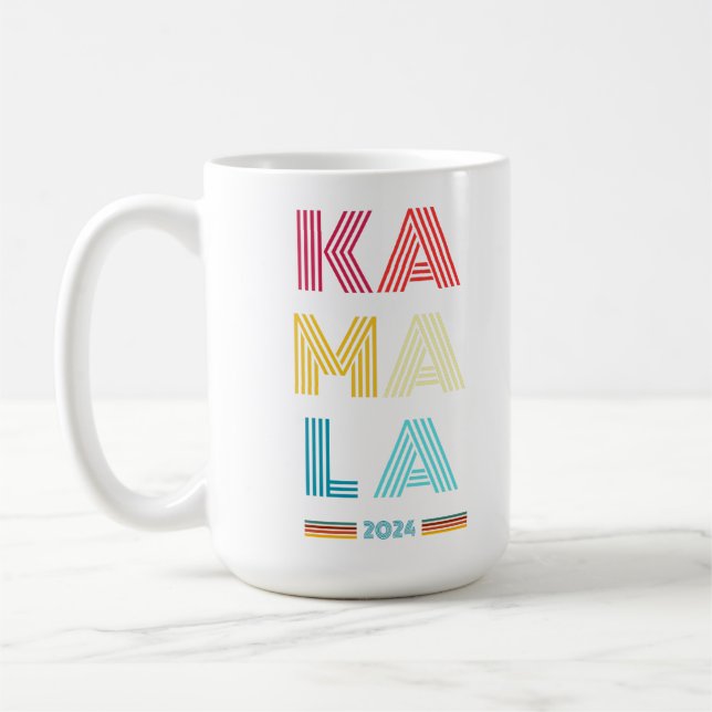 Kamala Harris 2024 Presidentval Kaffemugg (Vänster)