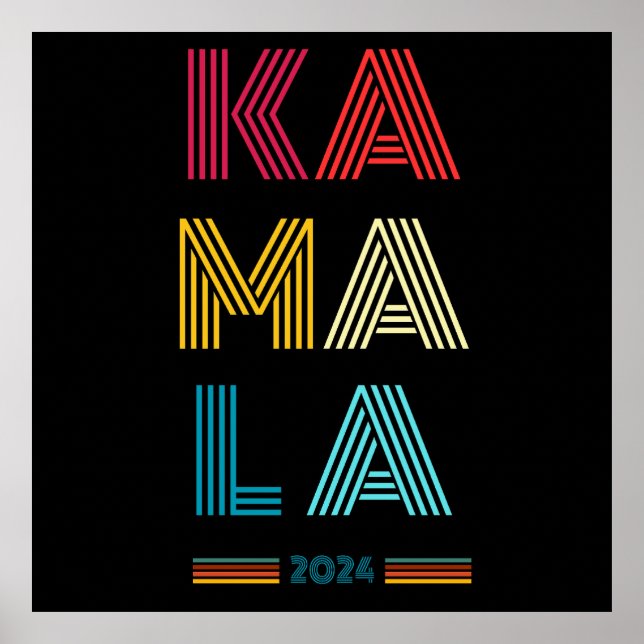 Kamala Harris 2024 Presidentval Poster (Framsidan)