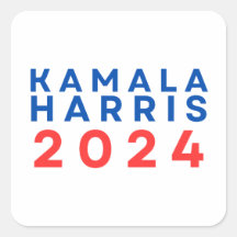 Kamala Harris 2024 Presidentval Stickers