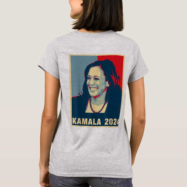 Kamala Harris 2024 Presidentval T Shirt (Baksida)