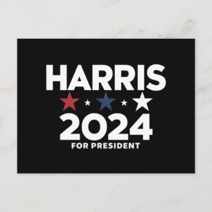 Kamala Harris 2024 presidentvalskampanj Vykort