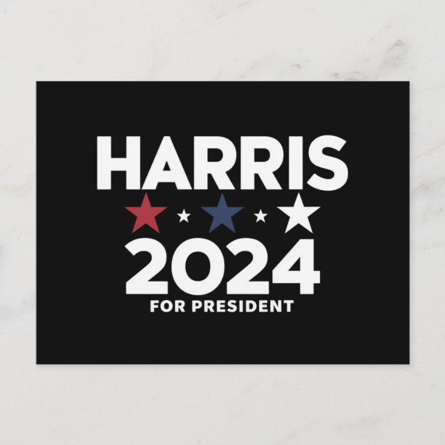Kamala Harris 2024 presidentvalskampanj Vykort (Framsida)