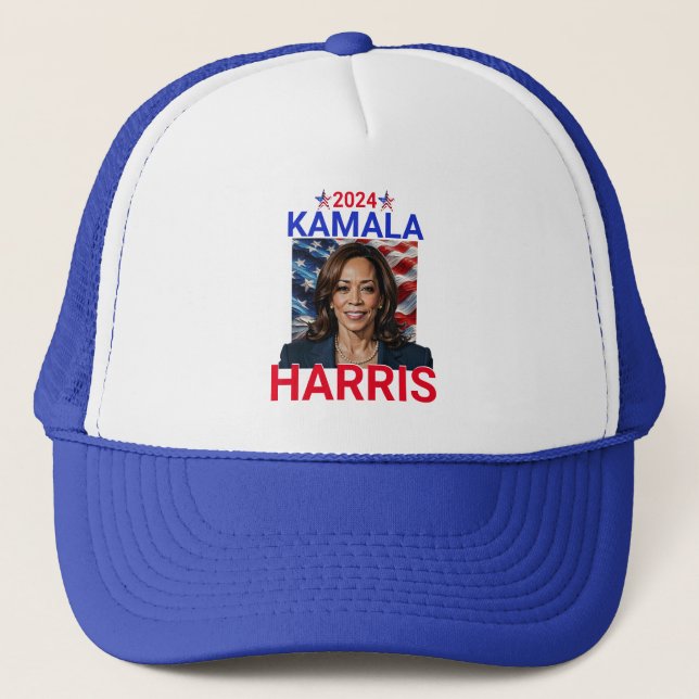 Kamala Harris 2024 Red, White and Blue Keps (Framsida)