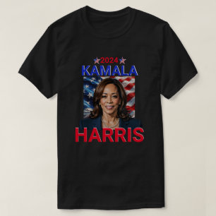 Kamala Harris 2024 Red, White and Blue T Shirt