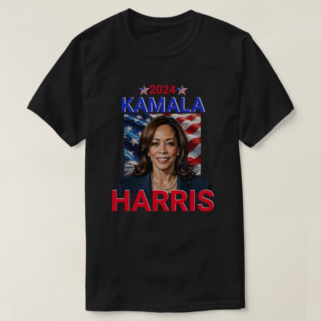 Kamala Harris 2024 Red, White and Blue T Shirt (Design framsida)