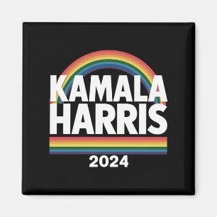 Kamala Harris 2024 Regnbåge HBTQ Pride Val Magnet