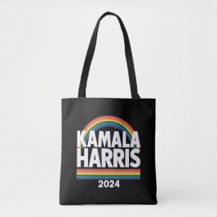 Kamala Harris 2024 Regnbåge HBTQ Pride Val Tygkasse