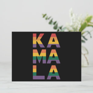 Kamala Harris 2024 Regnbågsflagga Gay Pride HBT Inbjudningar