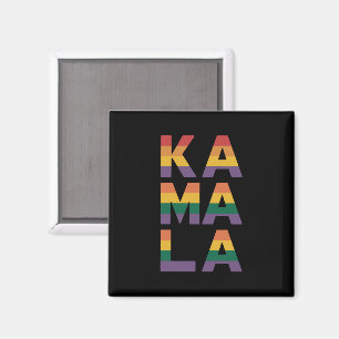 Kamala Harris 2024 Regnbågsflagga Gay Pride LGBT Magnet