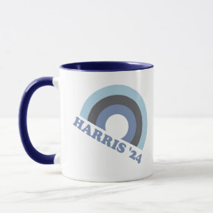 Kamala Harris 2024 Retro Rainbow Mugg