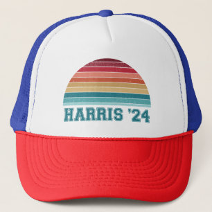Kamala Harris 2024 Retro Sunset Vintage Keps