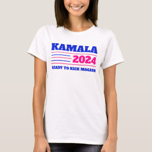 Kamala Harris 2024 Rosa och Blue T Shirt