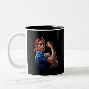 Kamala Harris 2024 Rosie The Riveter Barnlös Katt Två-Tonad Mugg