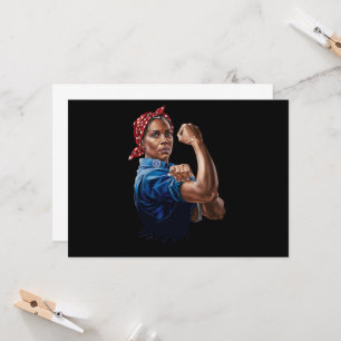 Kamala Harris 2024 Rosie the Riveter Chilless Cat Inbjudningar