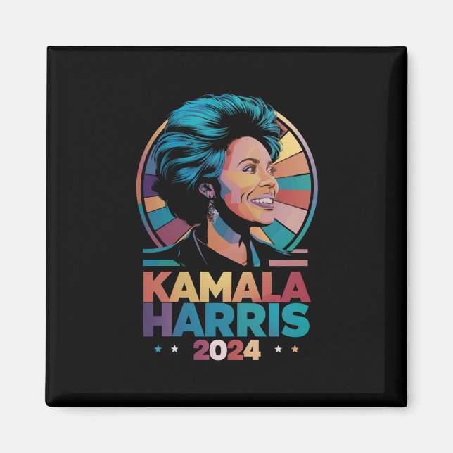 Kamala Harris 2024 Röst President Kamala Val  Magnet (Framsidan)
