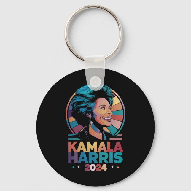Kamala Harris 2024 Röst President Kamala Val  Nyckelring (Framsida)