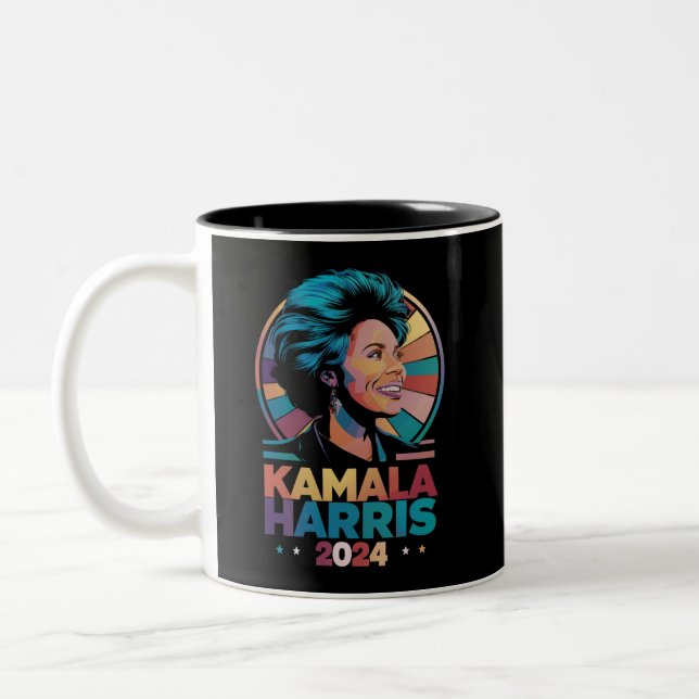 Kamala Harris 2024 Röst President Kamala Val  Två-Tonad Mugg (Vänster)