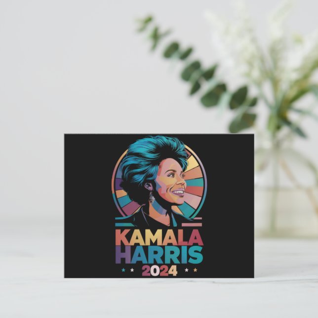 Kamala Harris 2024 Röst President Kamala Val  Vykort (Stående Fram)