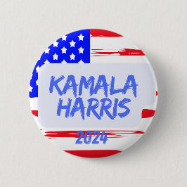 Kamala Harris 2024.Round Button, Standard, 24 stif Knapp