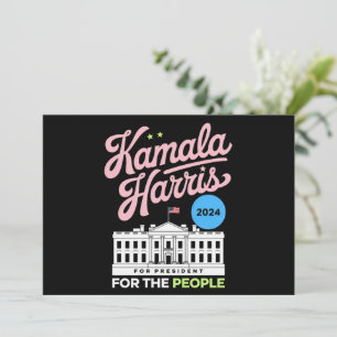 Kamala Harris 2024 Socialdemokrat Rösta Blå Inbjudningar