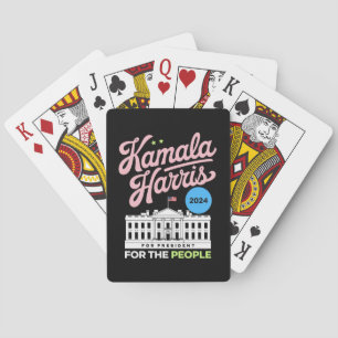 Kamala Harris 2024 Socialdemokrat Rösta Blått Casinokort