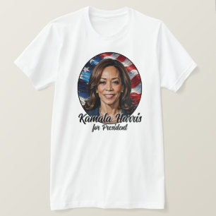 Kamala Harris 2024 Stars och stripes T Shirt